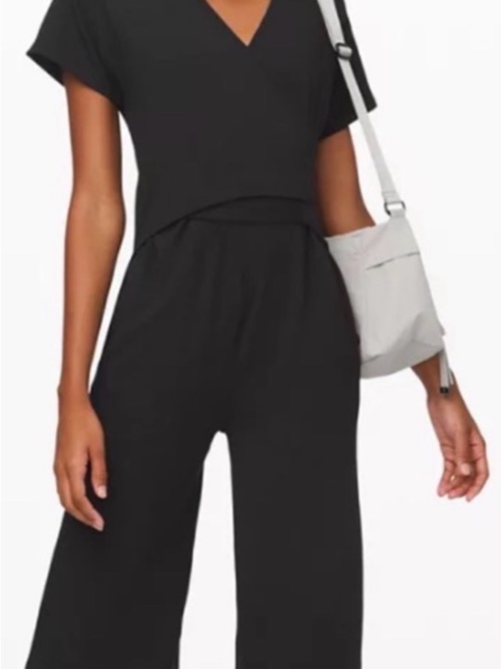 Lululemon Women’s Black Wide-Leg Jumpsuit